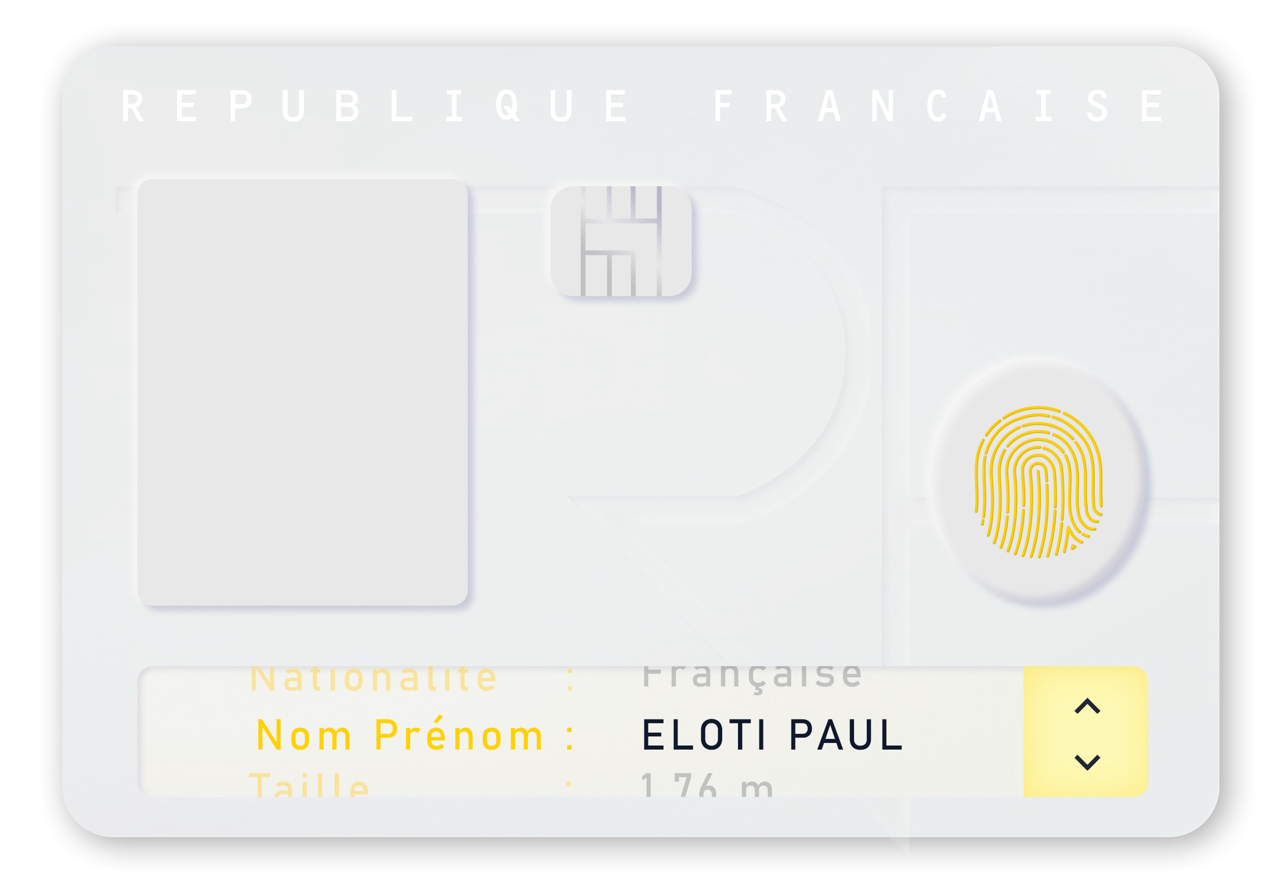 carte d'identité futuriste